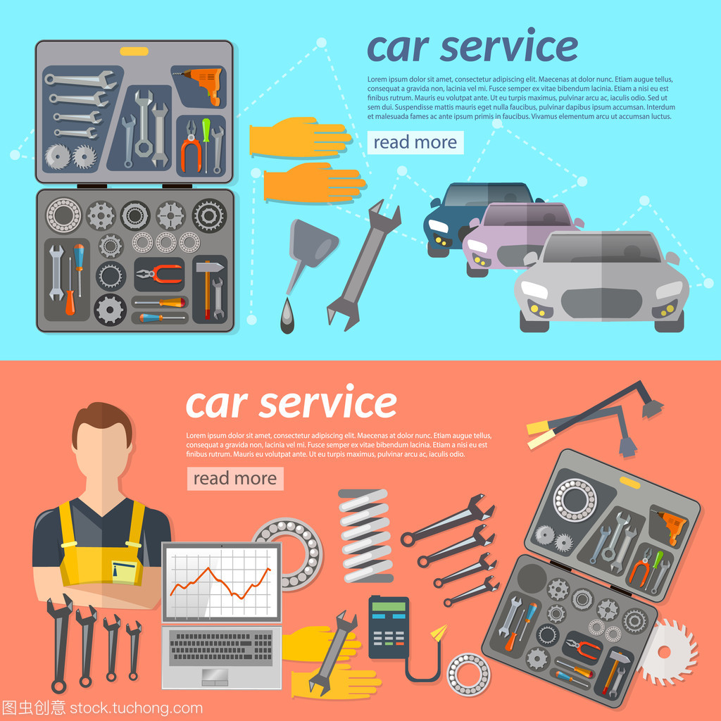 汽车服务产业链全景 从维修横幅到配件供应链